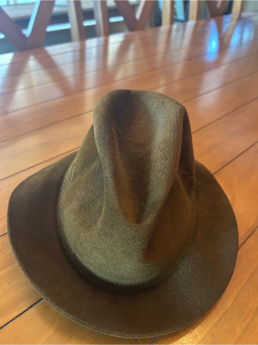 Vintage Sears The Men’s Store Crushable Felt Fedora Hat Brown